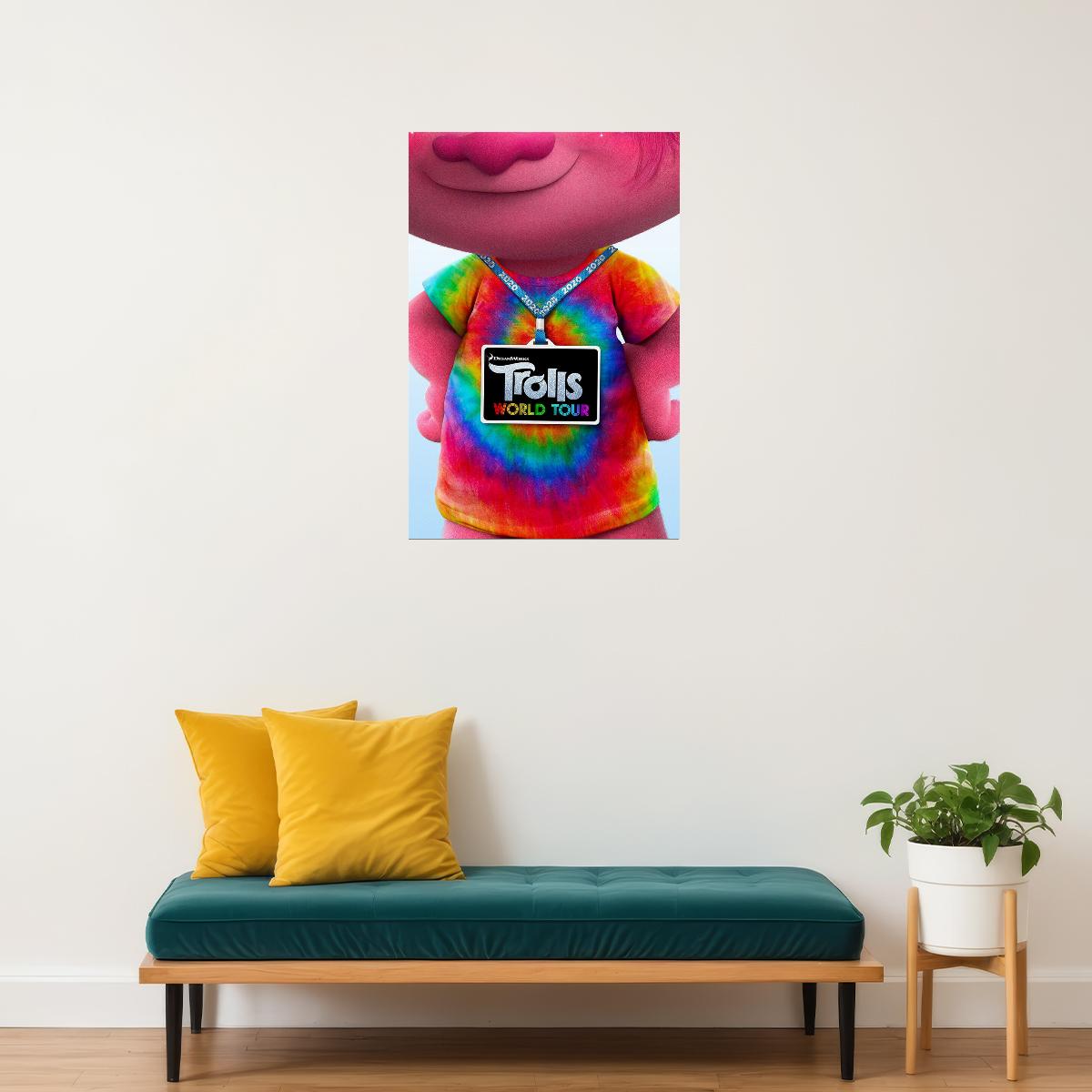 Trolls World Tour 2020 Animation Pop Rock Music Movie Poster Wall Art Print Home Wall Decor