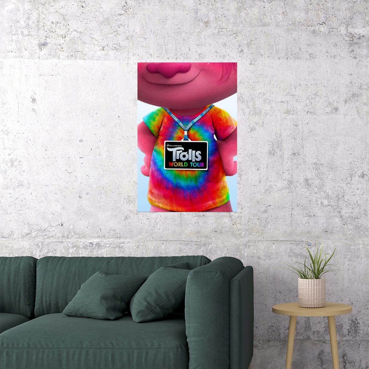 Trolls World Tour 2020 Animation Pop Rock Music Movie Poster Wall Art Print Home Wall Decor