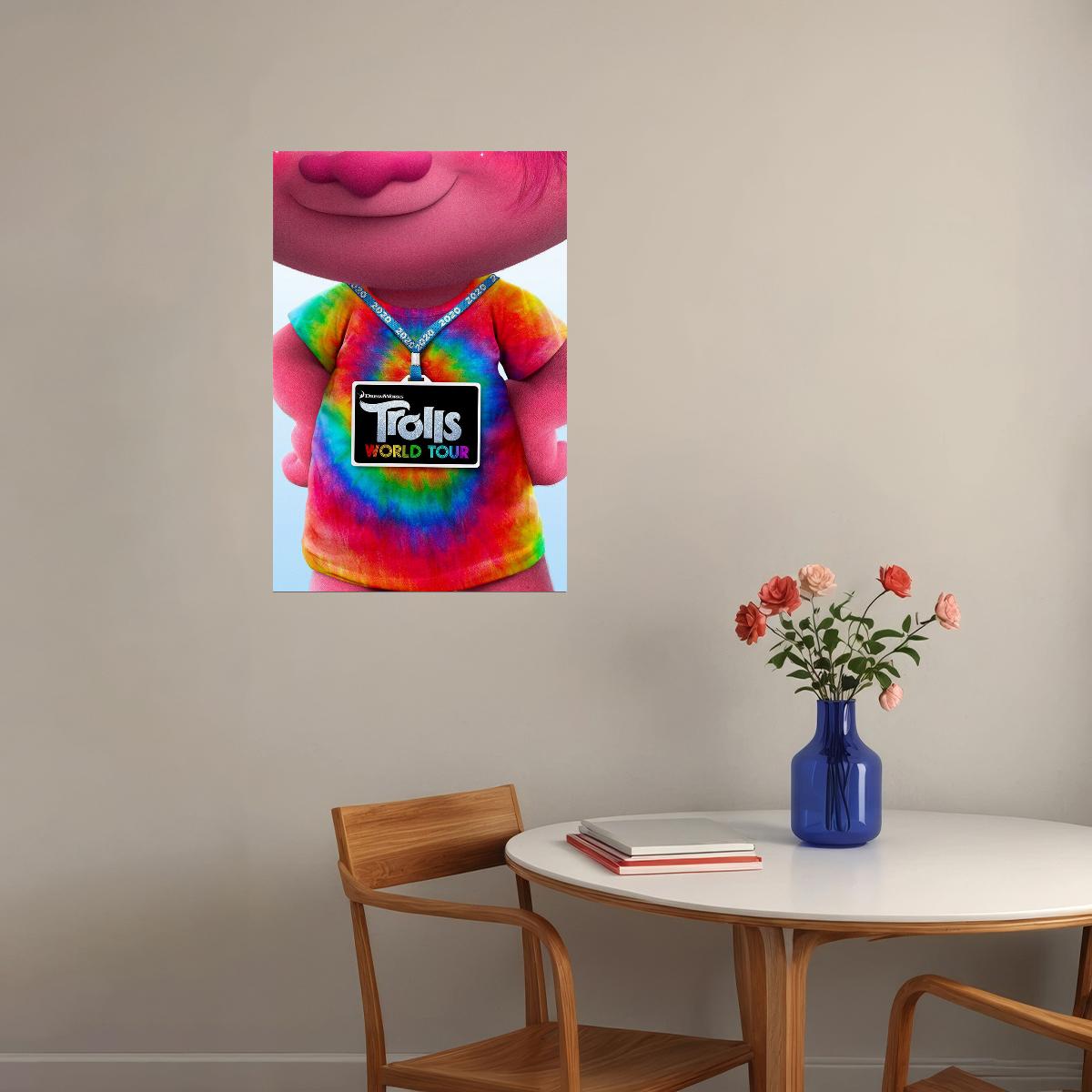Trolls World Tour 2020 Animation Pop Rock Music Movie Poster Wall Art Print Home Wall Decor