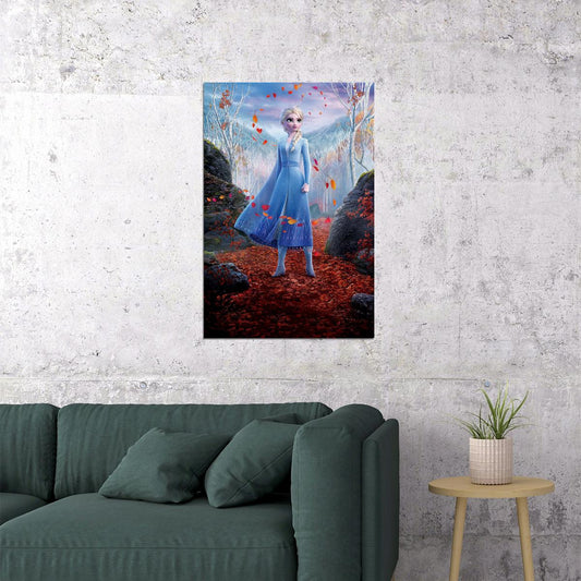 Frozen Ii Magical Spell Olaf Anna Elsa Movie Poster Wall Art Print Home Wall Decor