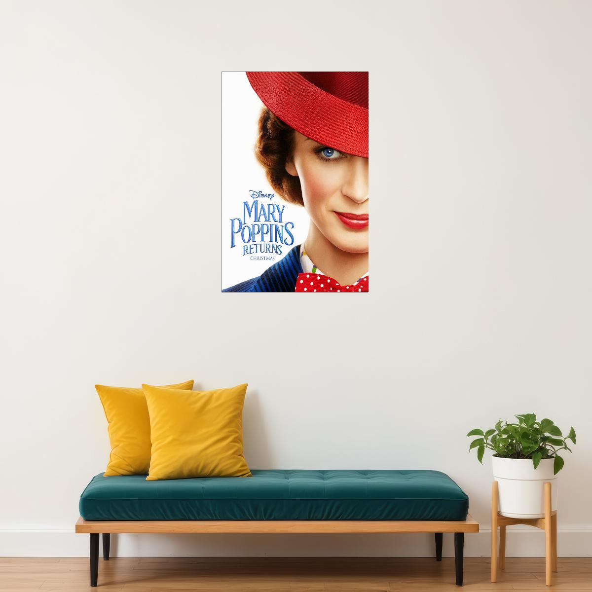 Mary Poppins Musical Movie Andrews Dyke Johns Poster Wall Art Print Home Wall Decor