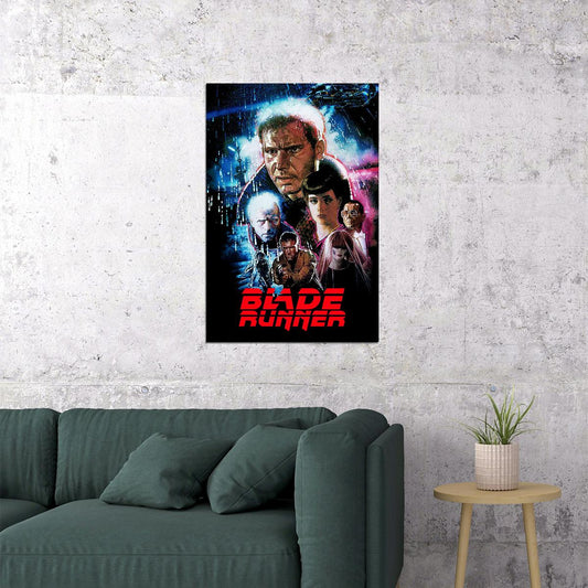 Blade Runner Ford Hauer Young Hannah Olmos Movie Poster Wall Art Print Home Wall Decor