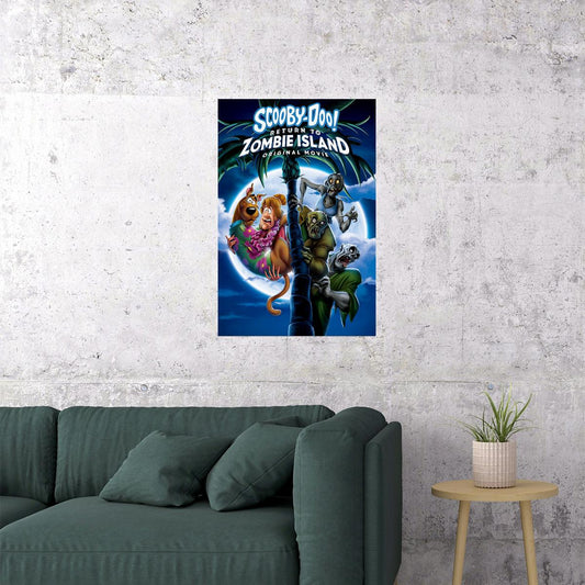 Scooby Doo Cartoon On Zombie Island Mystery Poster Wall Art Print Home Wall Decor