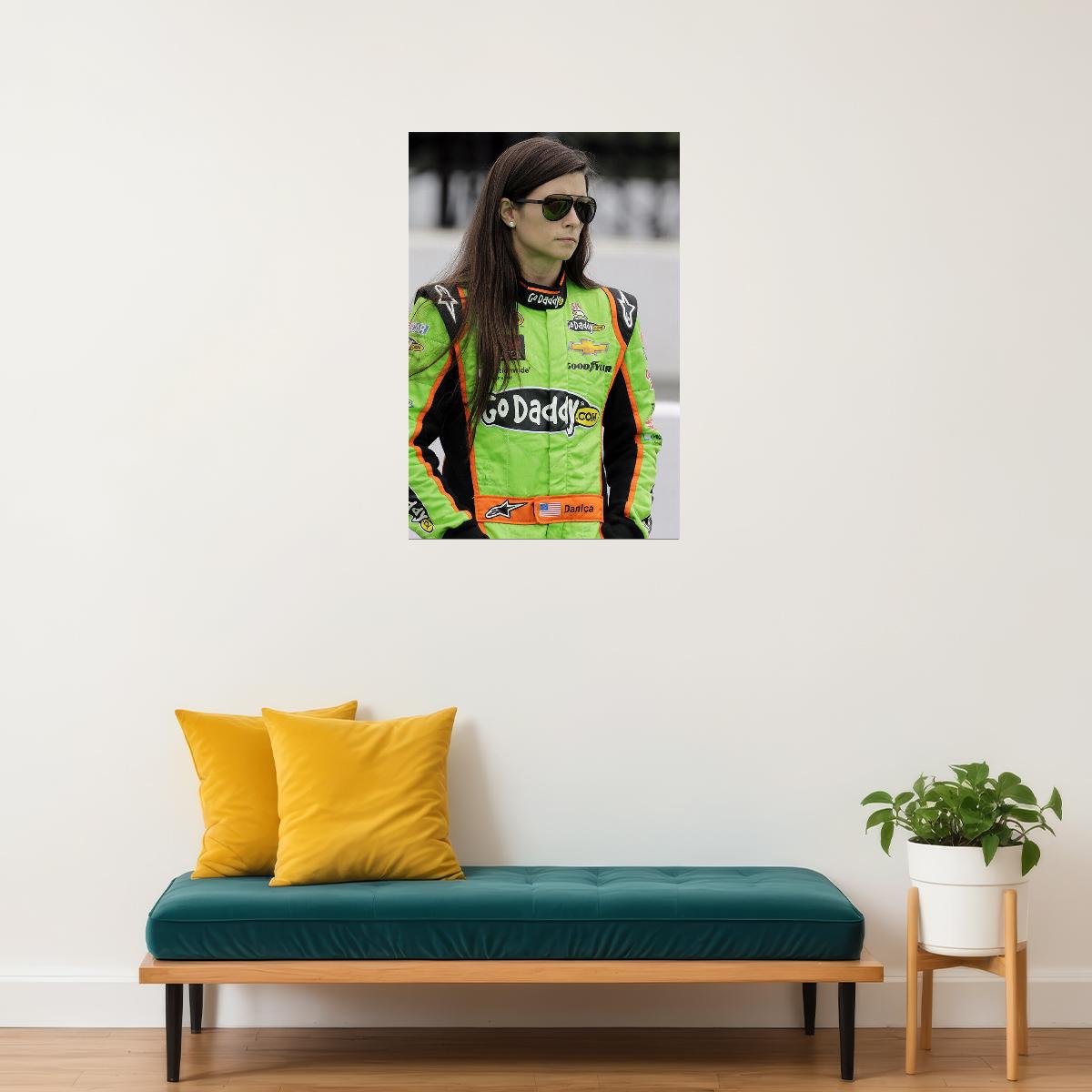 Racing Cars Driver Danica Patrick Sports Poster Wall Art Print Home Wall Decor