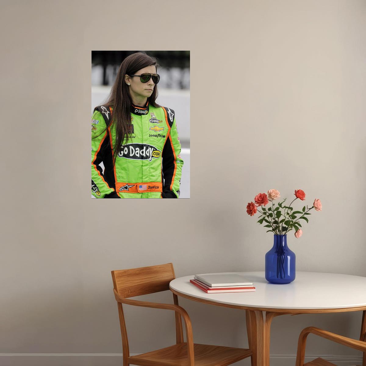 Racing Cars Driver Danica Patrick Sports Poster Wall Art Print Home Wall Decor