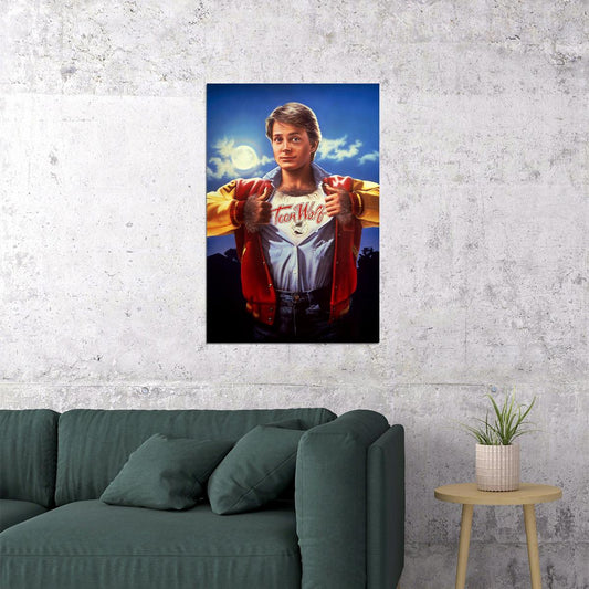 Teen Wolf 1985 Michael J. Fox Movie Cover Poster Wall Art Print Home Wall Decor