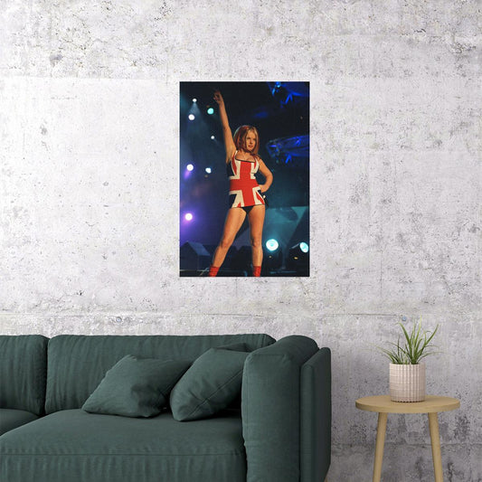 Spice Girls Music Band British Flag Poster Wall Art Print Home Wall Decor