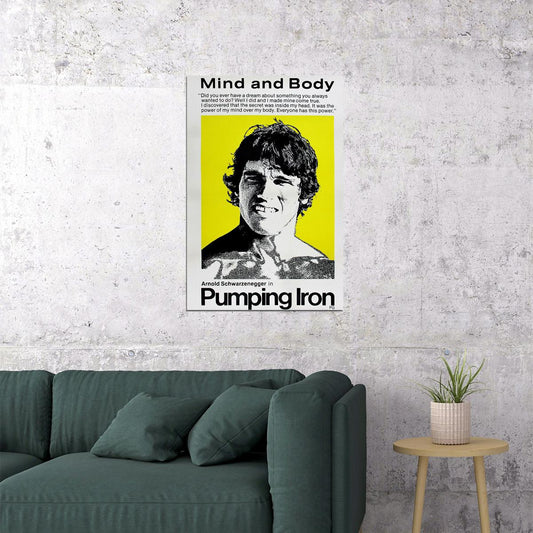 Pumping Iron Movie Arnold Schwarzenegger Poster Wall Art Print Home Wall Decor
