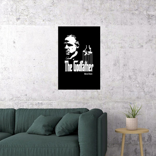 The Godfather Movie Marlon Brando Poster Wall Art Print Home Wall Decor