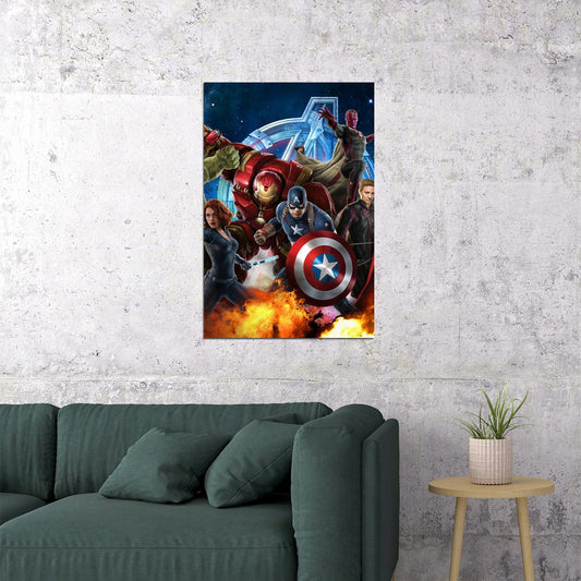 Avengers Age Of Ultron Movie Action Adventure Poster Wall Art Print Home Wall Decor