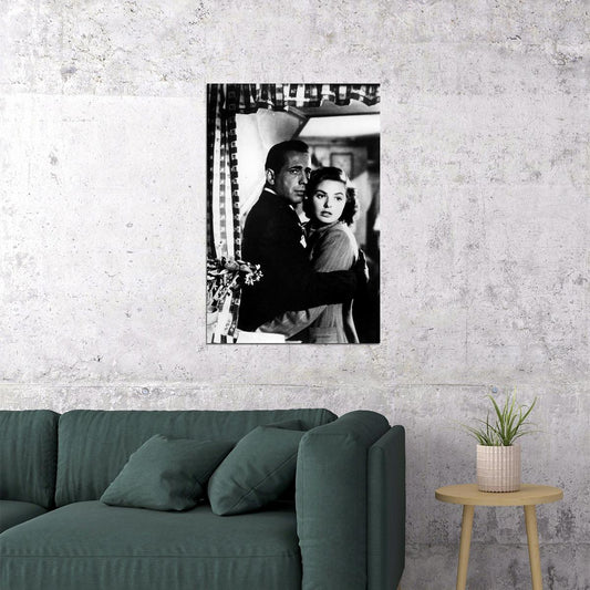 Casablanca Movie Vintage 1942 Romance Drama Poster Wall Art Print Home Wall Decor