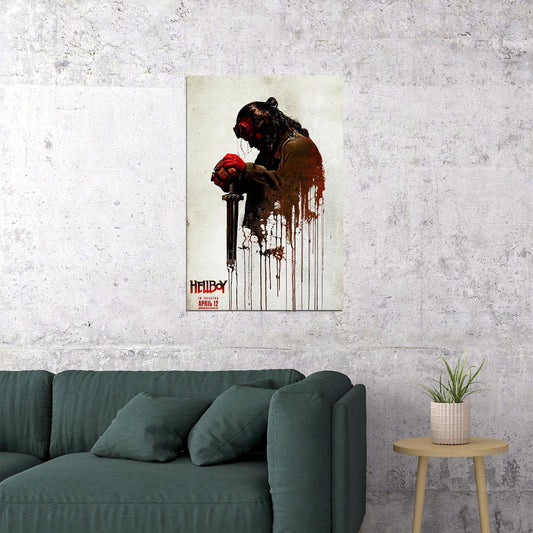 Hellboy Action Fantasy Movie Poster Wall Art Print Home Wall Decor