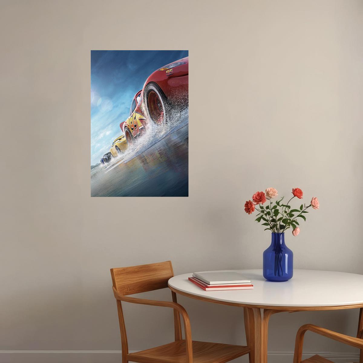 Cars 3 Fantasy Action Poster Wall Art Print Home Wall Decor