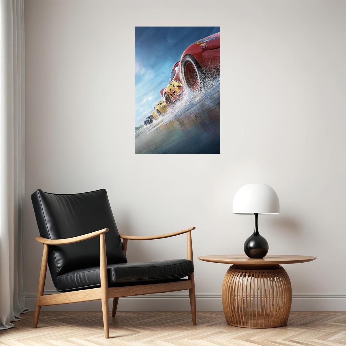 Cars 3 Fantasy Action Poster Wall Art Print Home Wall Decor