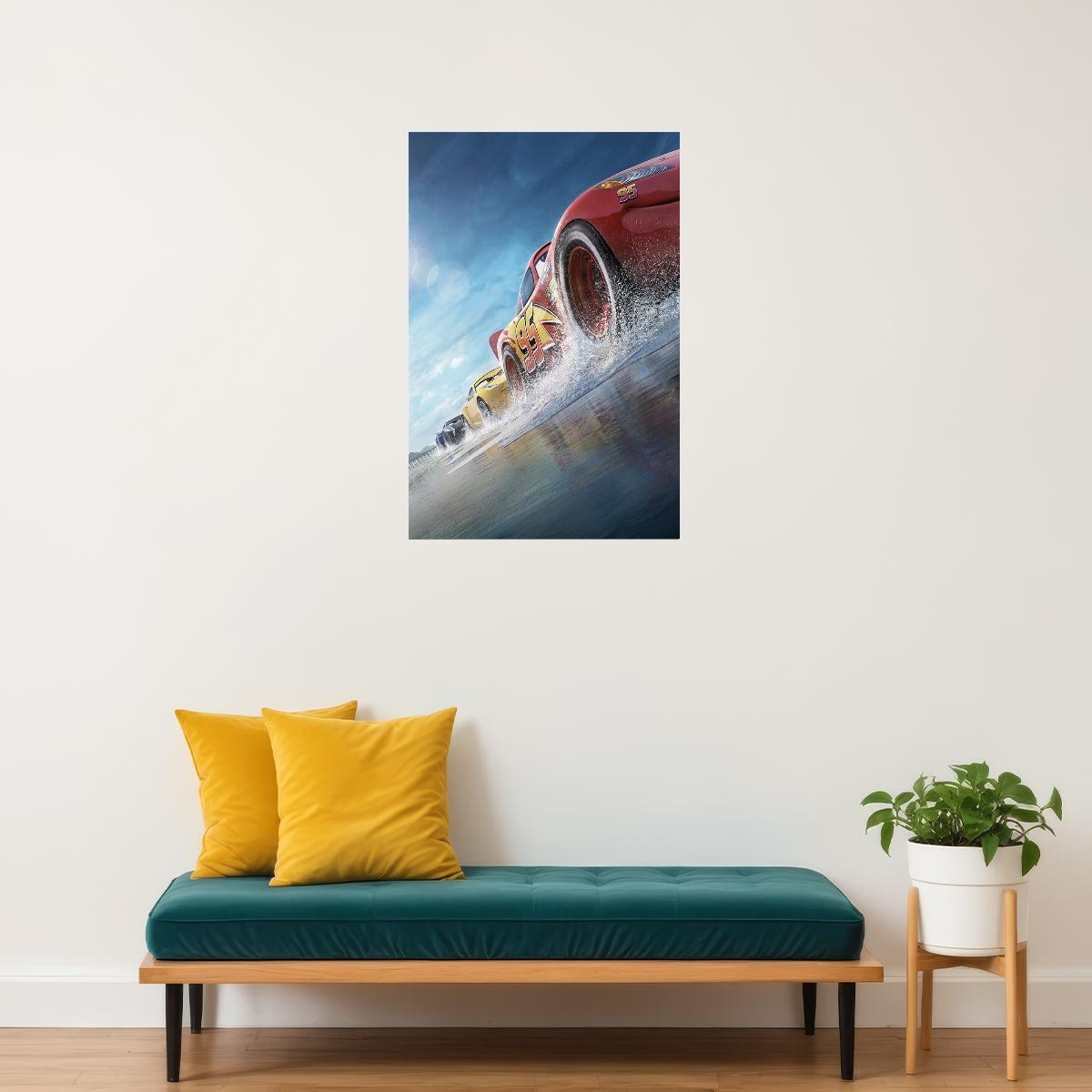 Cars 3 Fantasy Action Poster Wall Art Print Home Wall Decor