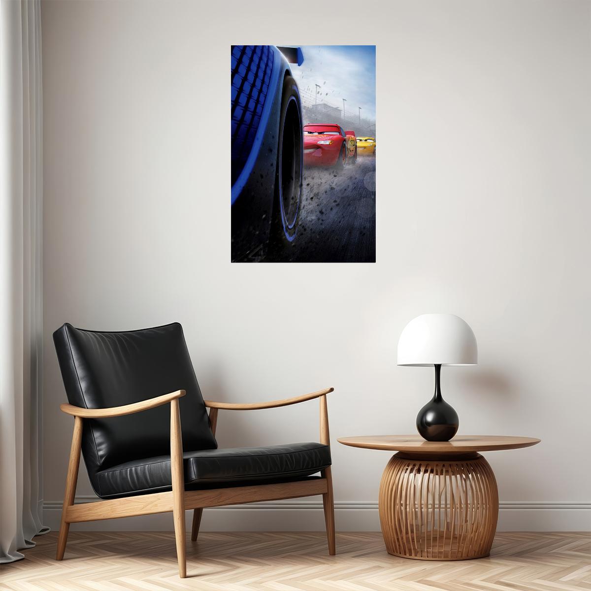 Cars 3 Fantasy Action Movie Poster Wall Art Print Home Wall Decor