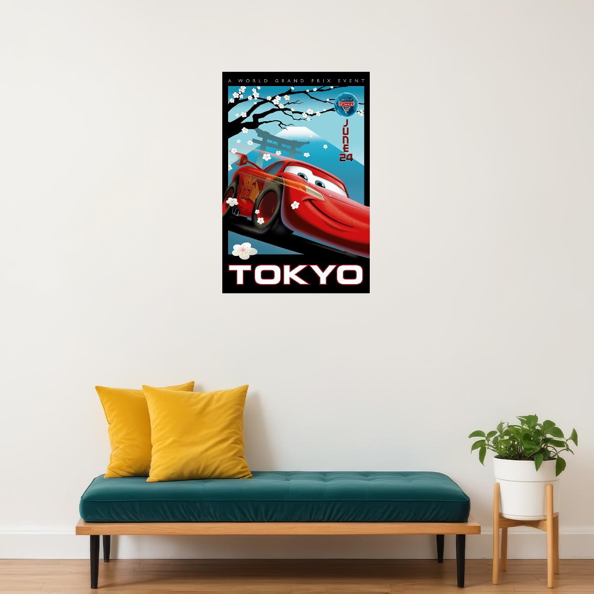 Cars 2 Fantasy Action Movie Poster Wall Art Print Home Wall Decor
