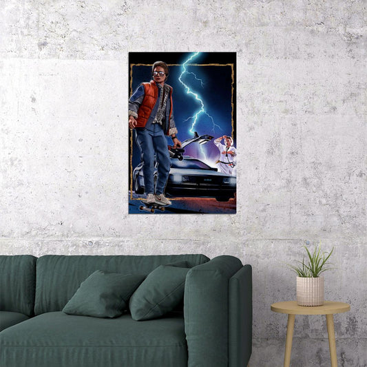 Back To The Future Action Movie Poster Wall Art Print Home Wall Decor