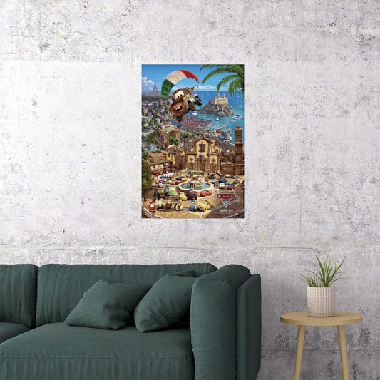 Cars 2 Fantasy Animation Poster Wall Art Print Home Wall Decor