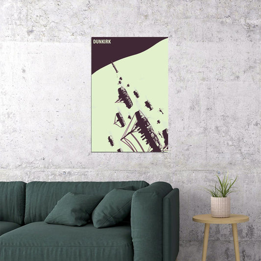 Dunkirk Drama Action Movie Poster Wall Art Print Home Wall Decor