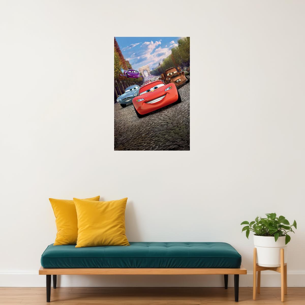 Cars 2 Fantasy Movie Poster Wall Art Print Home Wall Decor