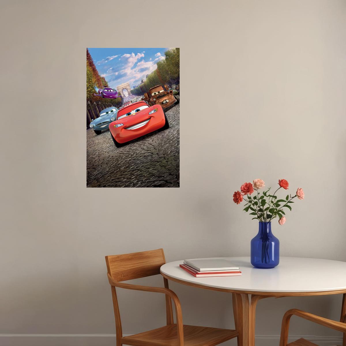 Cars 2 Fantasy Movie Poster Wall Art Print Home Wall Decor