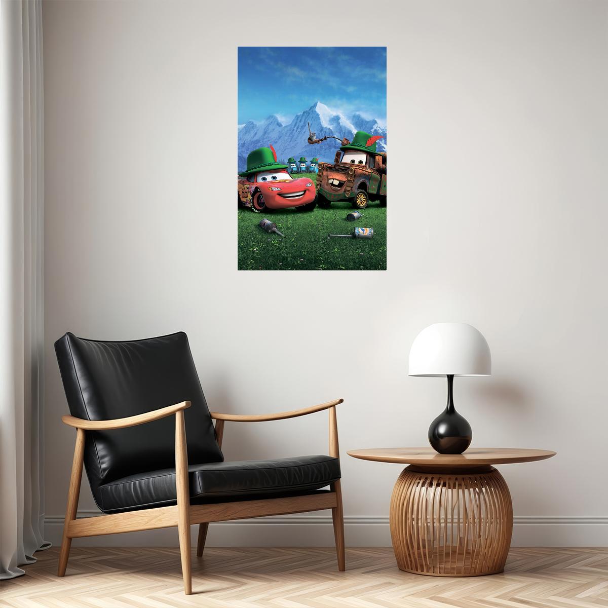 Cars 2 Action Movie Poster Wall Art Print Home Wall Decor