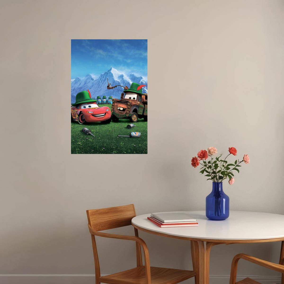 Cars 2 Action Movie Poster Wall Art Print Home Wall Decor