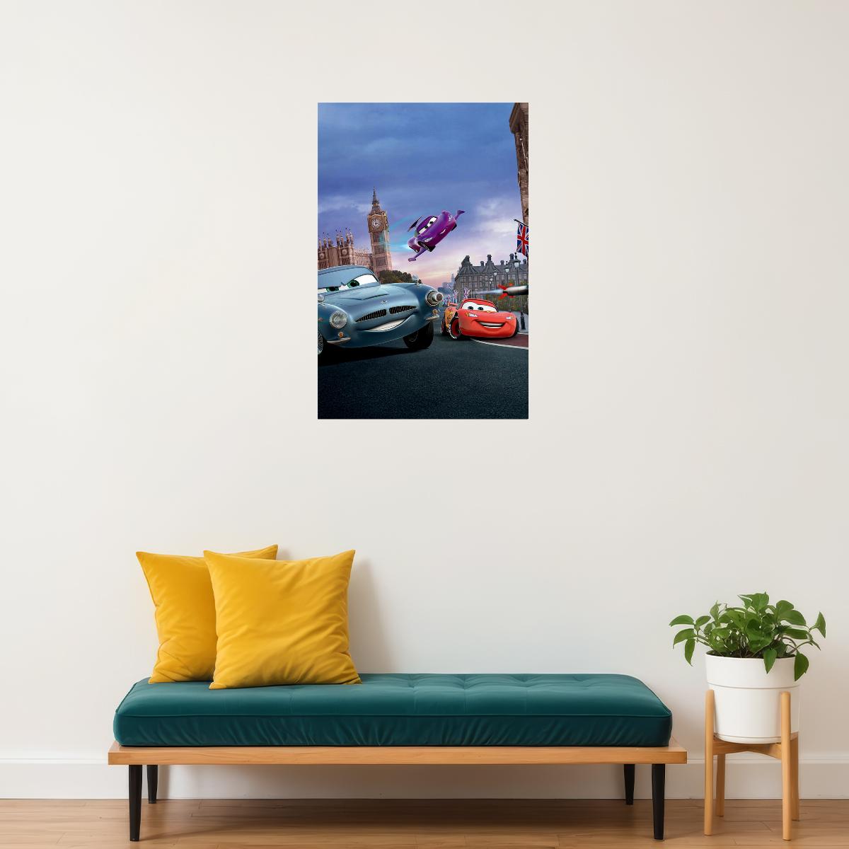 Cars 2 Car Fantasy Poster Wall Art Print Home Wall Decor