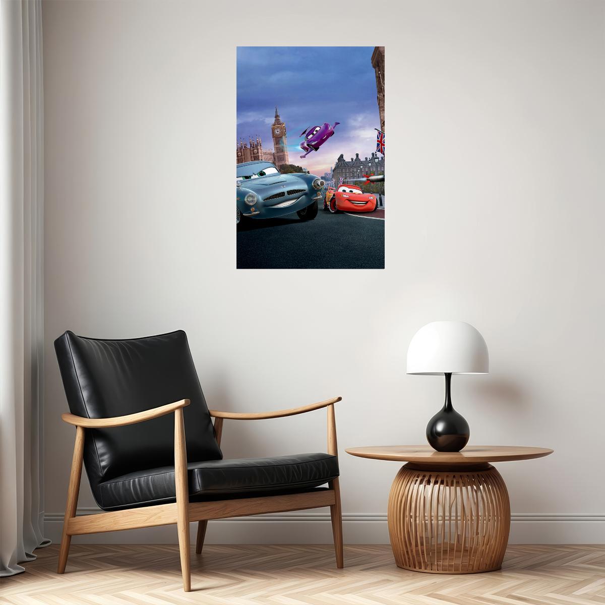 Cars 2 Car Fantasy Poster Wall Art Print Home Wall Decor