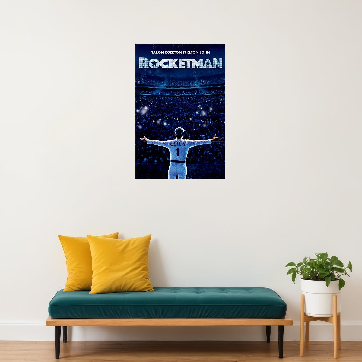 Rocketman Music Drama Movie Poster Wall Art Print Home Wall Decor