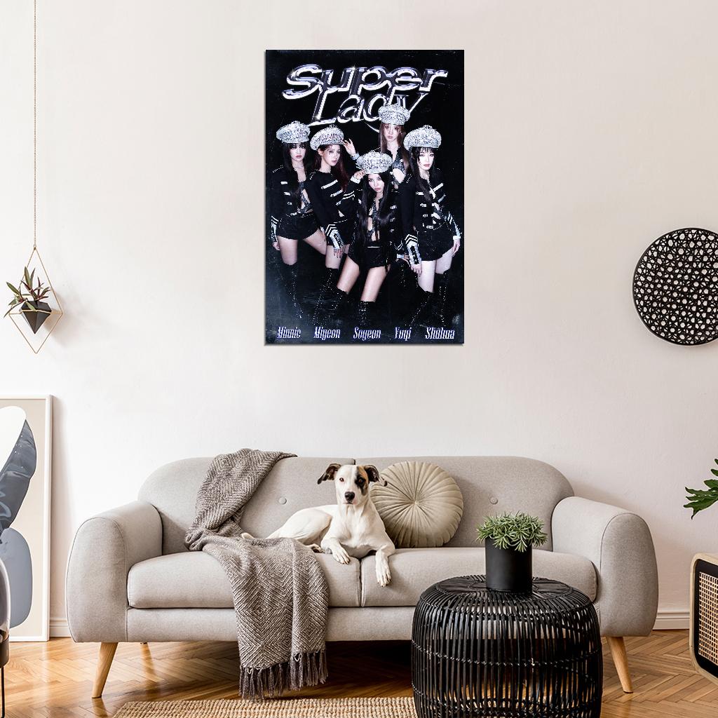 (G)I-DLE Shuhua Miyeon Soyeon Yuqi Minnie 2024 Comeback K-pop Art Music Poster