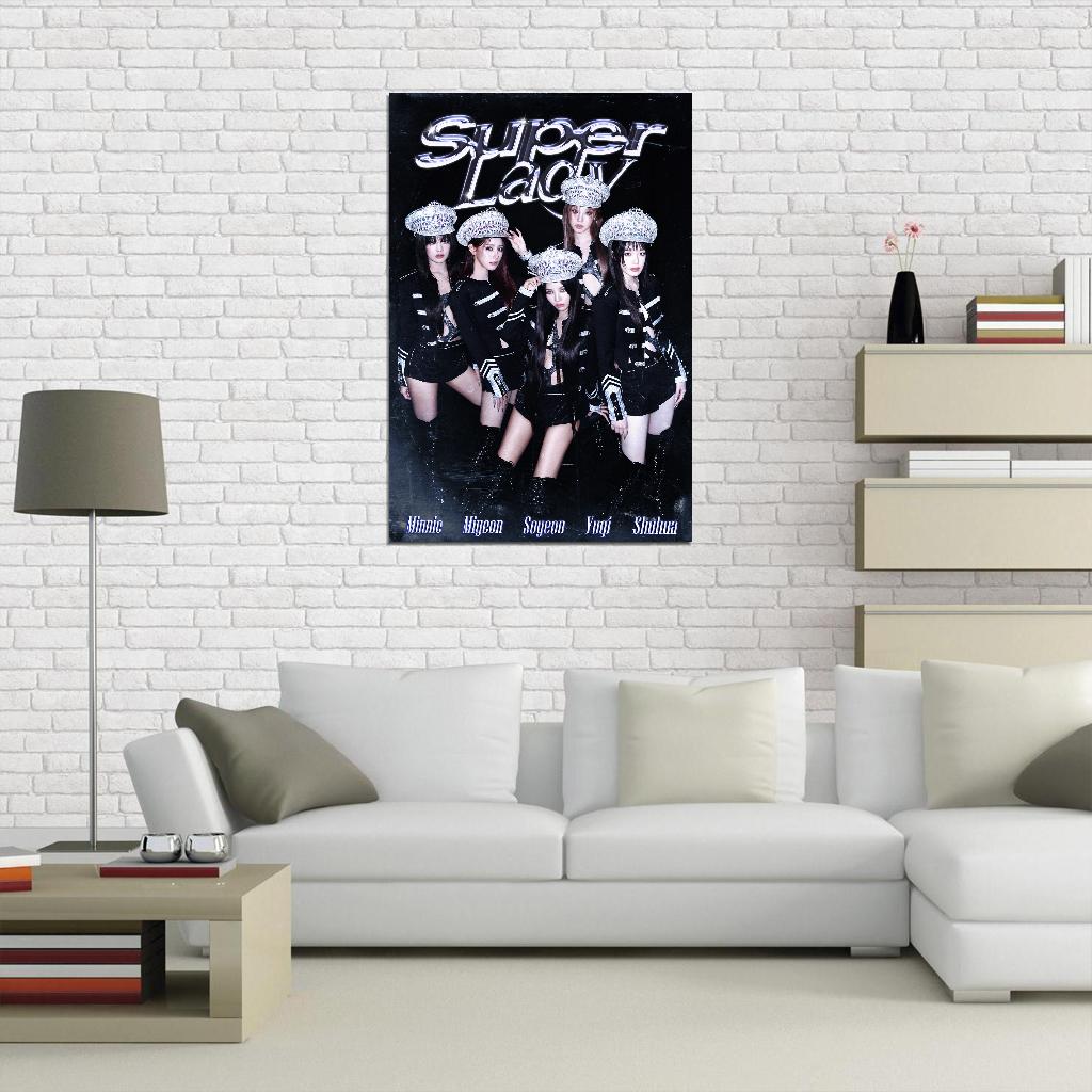 (G)I-DLE Shuhua Miyeon Soyeon Yuqi Minnie 2024 Comeback K-pop Art Music Poster
