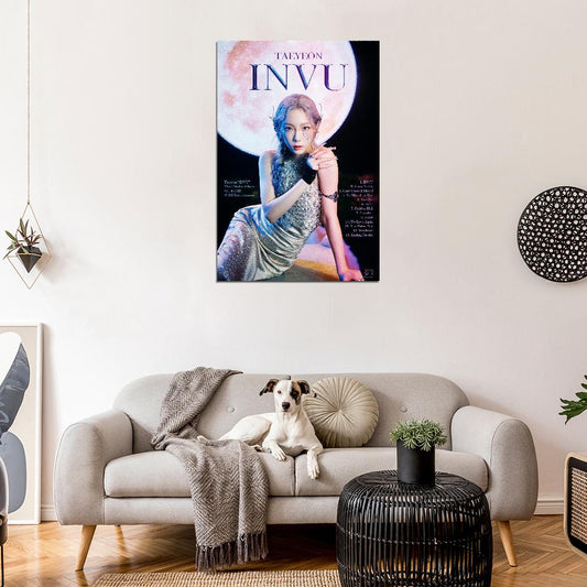 Taeyeon INVU 2022 Album Cover K-pop Art Music Poster - xonomax