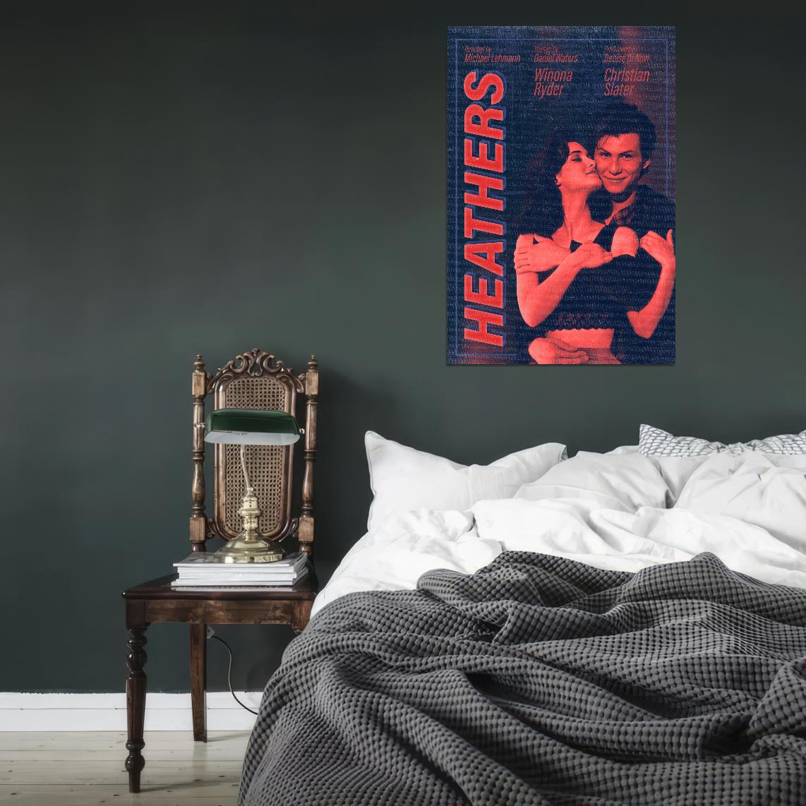 Heathers 1988 Winona Ryder Christian Slater Art Movie Poster