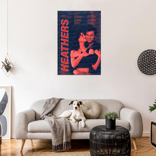 Heathers 1988 Winona Ryder Christian Slater Art Movie Poster - xonomax