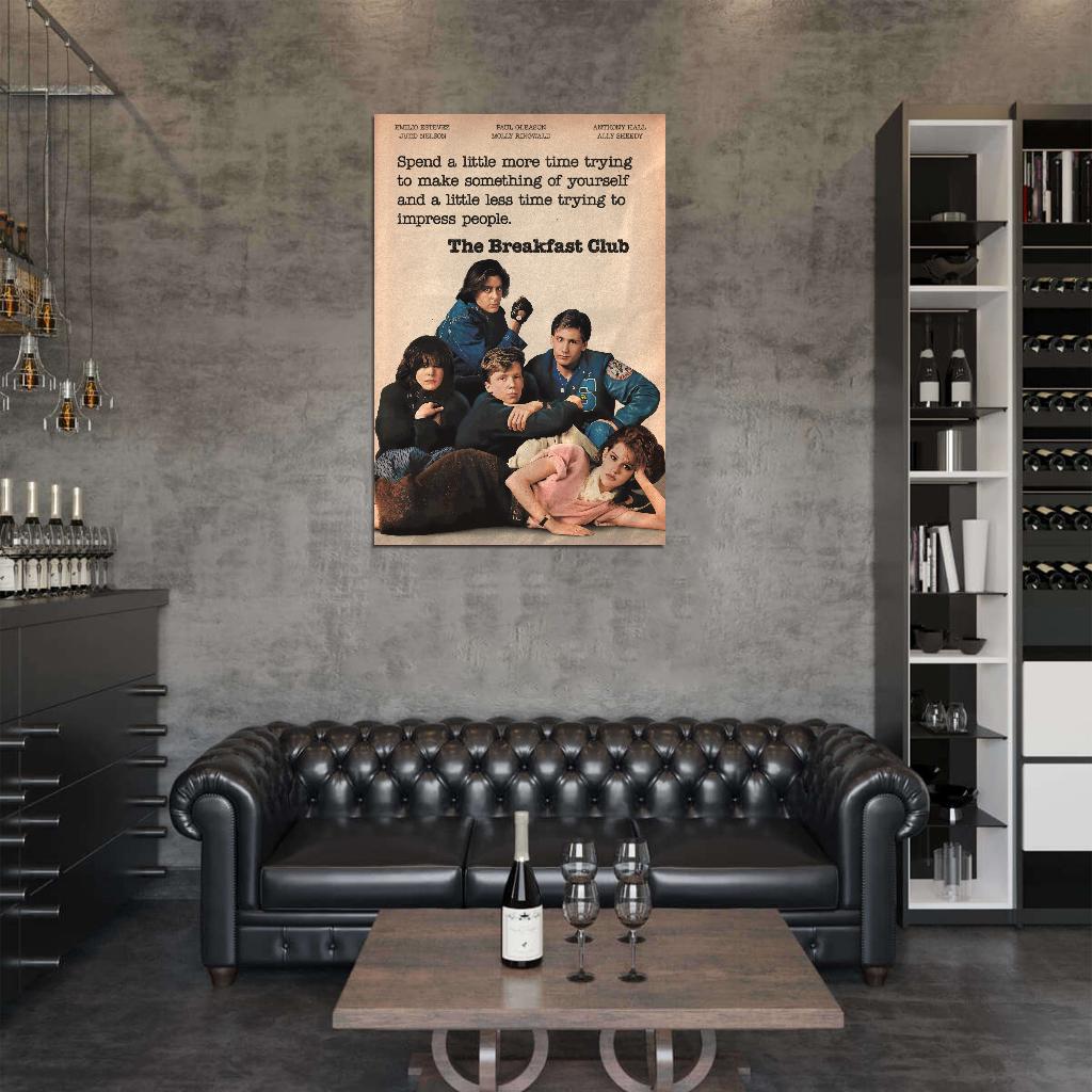 The Breakfast Club 1985 Quote Alternative Art Movie Poster