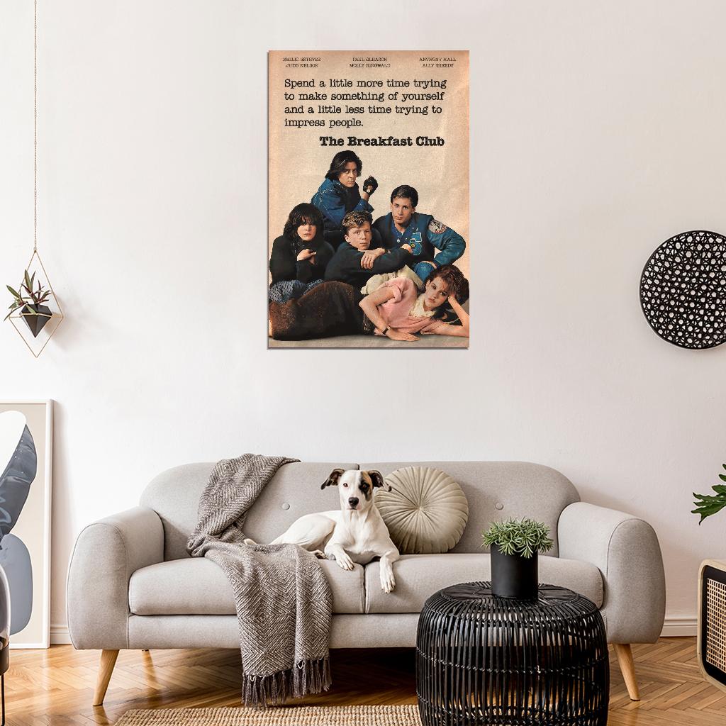 The Breakfast Club 1985 Quote Alternative Art Movie Poster