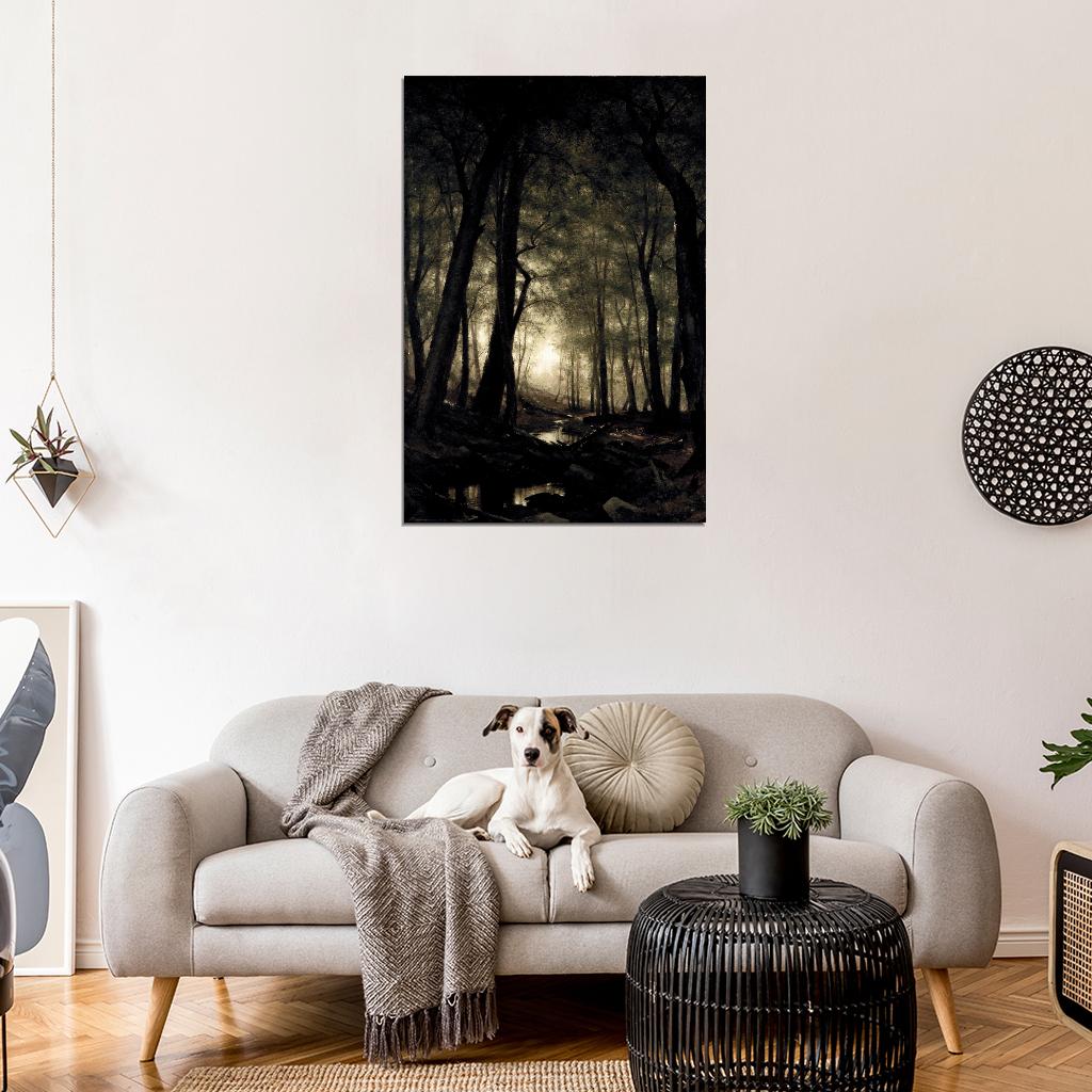 Forest Vintage Dark Academia Aesthetic Style Poster