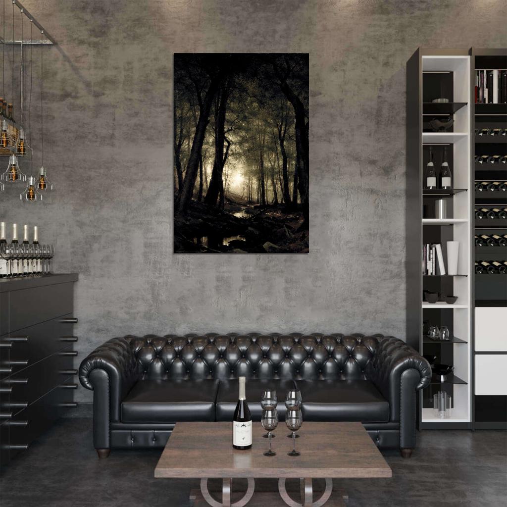 Forest Vintage Dark Academia Aesthetic Style Poster