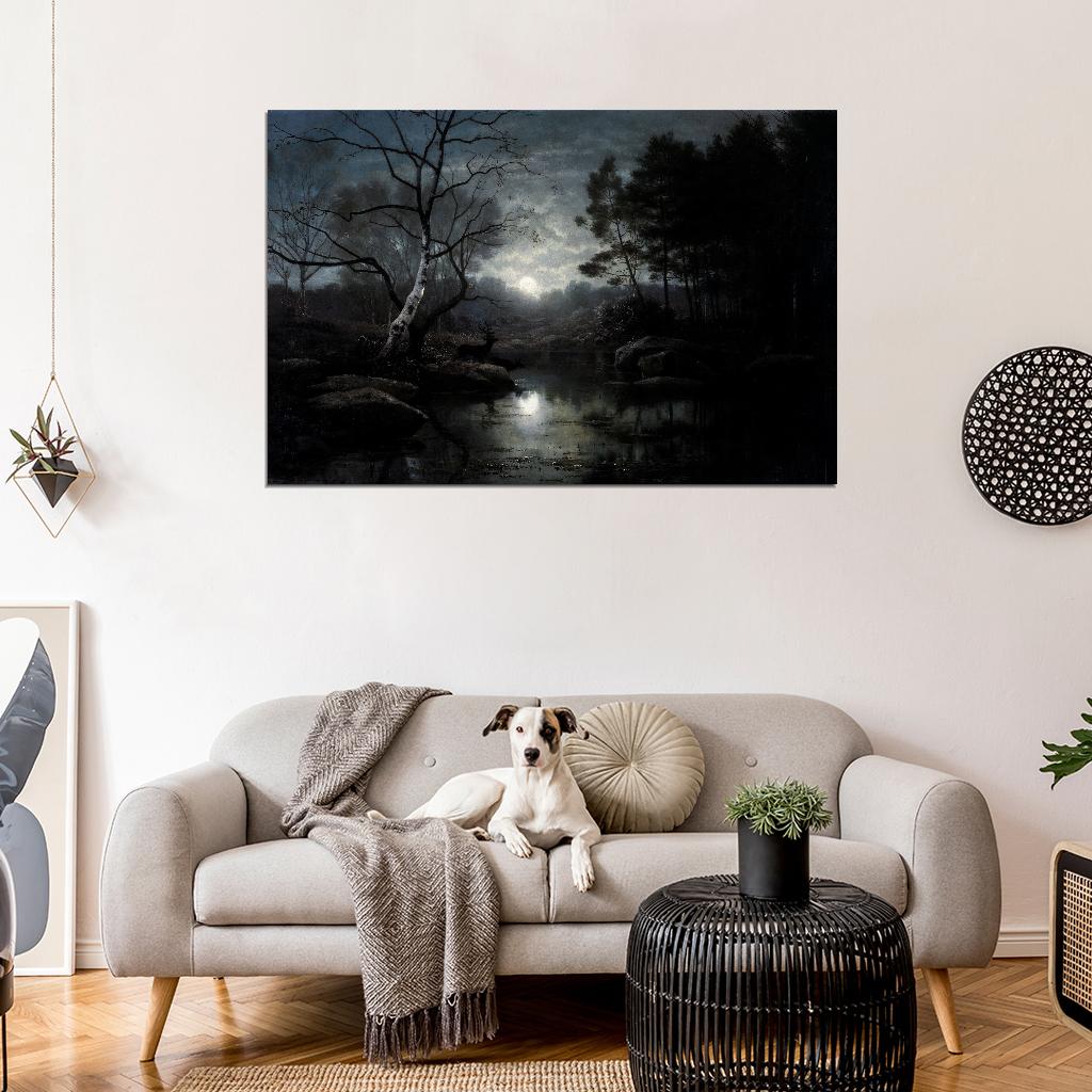 Wild Forest In The Night Dark Academia Vintage Poster