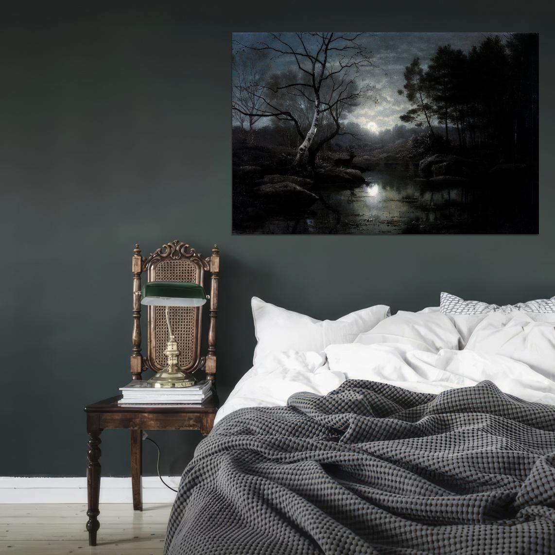 Wild Forest In The Night Dark Academia Vintage Poster