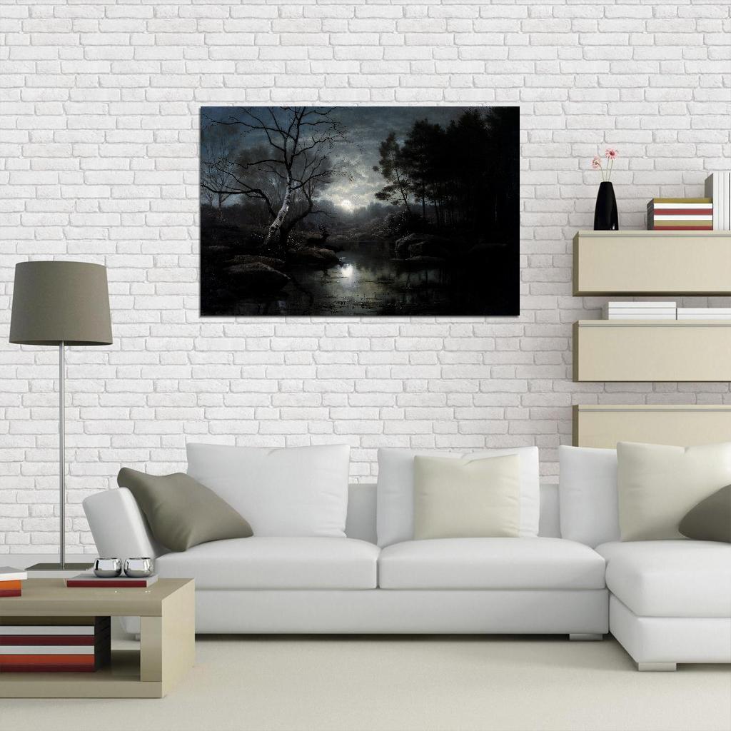 Wild Forest In The Night Dark Academia Vintage Poster