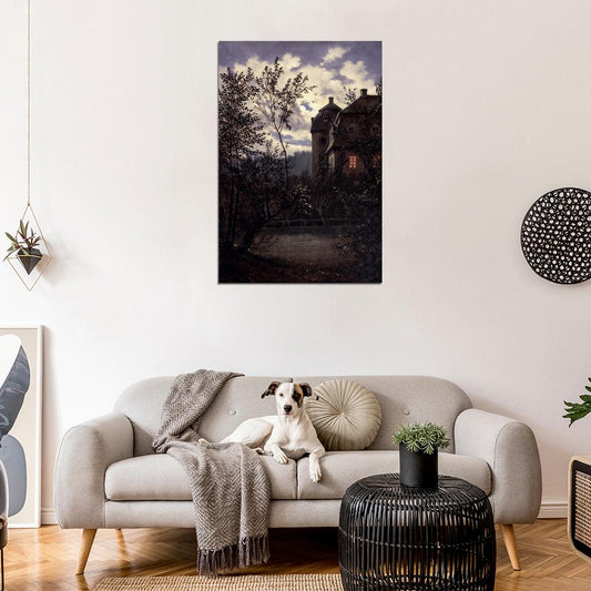 House In The Forest Dark Academia Mood Vintage Aethetic Poster - xonomax