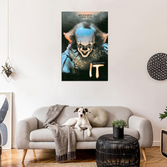 It Horror 2017 Stephen King Grunge Creepy Scary Vintage Art Movie Poster - xonomax