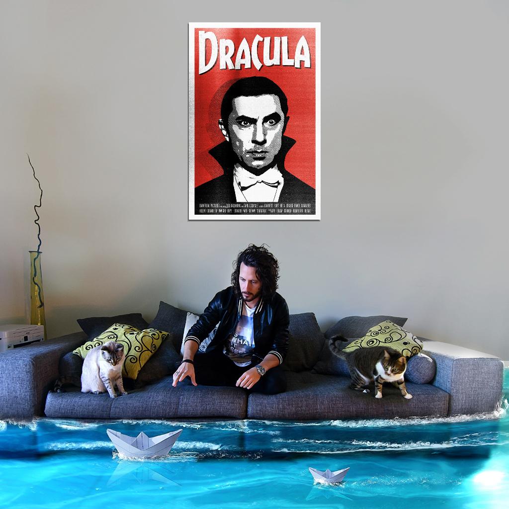 Dracula 1931 Horror Movie Vintage Art Movie Poster - xonomax