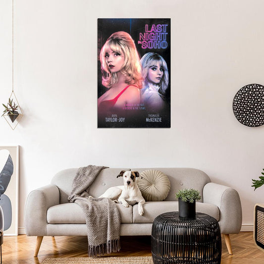 Last Night in Soho 2021 Horror Art Movie Poster - xonomax