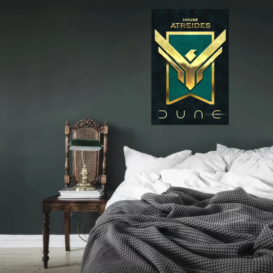 Dune Part 2 House Atreides Family Symbol Art Movie Poster