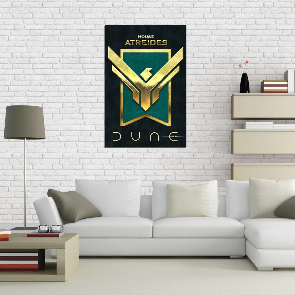 Dune Part 2 House Atreides Family Symbol Art Movie Poster