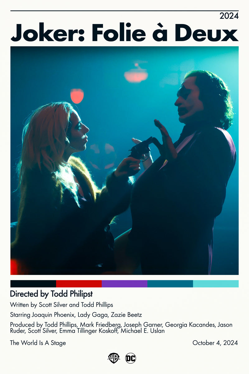Poster Joker: Folie a Deux 2024 Movie Poster Joaquin Phoenix